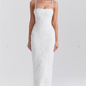 House of CB White Floral Maxi Dress